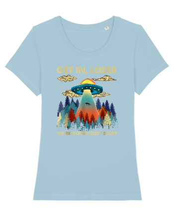 Get In Loser Alien UFO Sky Blue