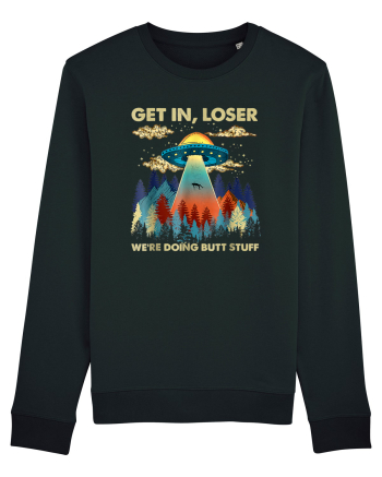 Get In Loser Alien UFO Black