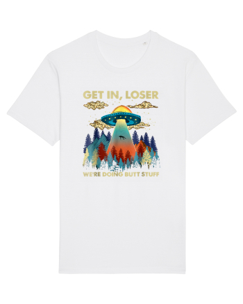 Get In Loser Alien UFO White