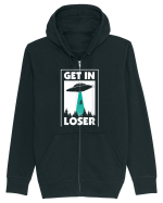 Get In Loser Alien Hanorac cu fermoar Unisex Connector
