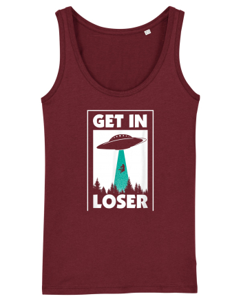 Get In Loser Alien Burgundy