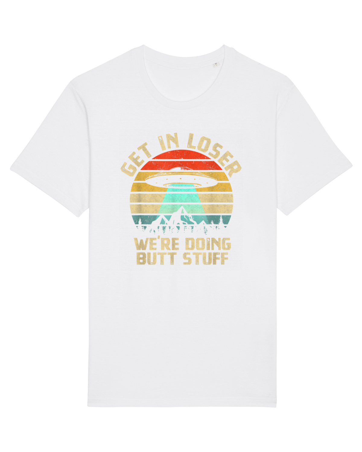 Tricou mânecă scurtă Unisex Rocker White