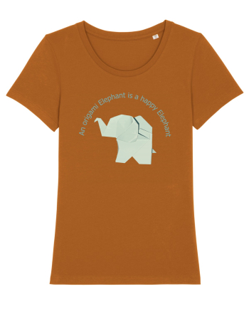 Happy Origami Elephant Roasted Orange