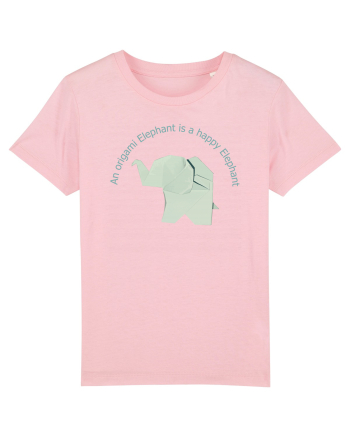 Happy Origami Elephant Cotton Pink