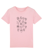 Personaje Din Linie Continuă Tricou mânecă scurtă  Copii Mini Creator
