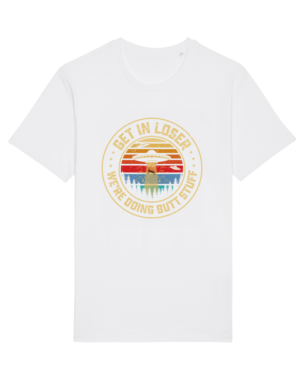 Tricou mânecă scurtă Unisex Rocker White