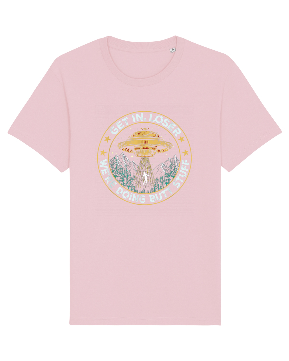 Tricou mânecă scurtă Unisex Rocker Cotton Pink