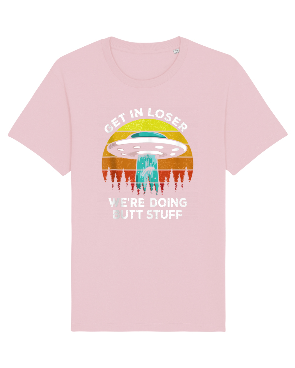 Tricou mânecă scurtă Unisex Rocker Cotton Pink