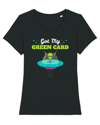 Got my Green Card Immigration Alien Black
