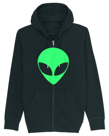 Green Alien Head 90s Style Black