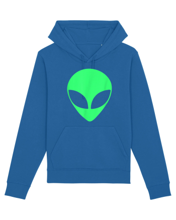 Green Alien Head 90s Style Royal Blue