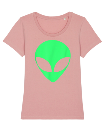 Green Alien Head 90s Style Canyon Pink