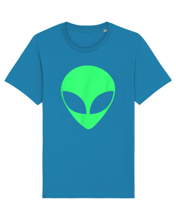 Green Alien Head 90s Style Azur