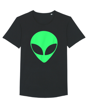Green Alien Head 90s Style Black