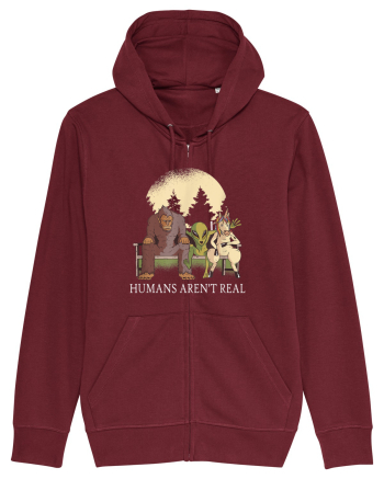 Humans Aren't Real Burgundy