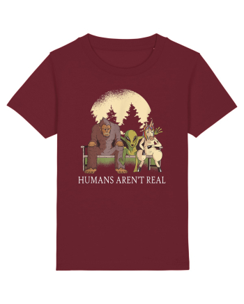 Humans Aren't Real Burgundy