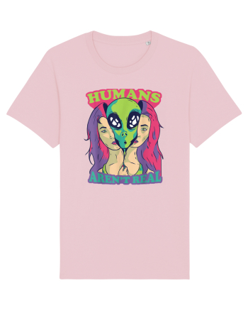 Humans Aren't Real Comic Style Cotton Pink