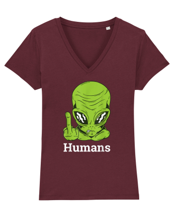 Aliens Don't Believe In You Either Burgundy