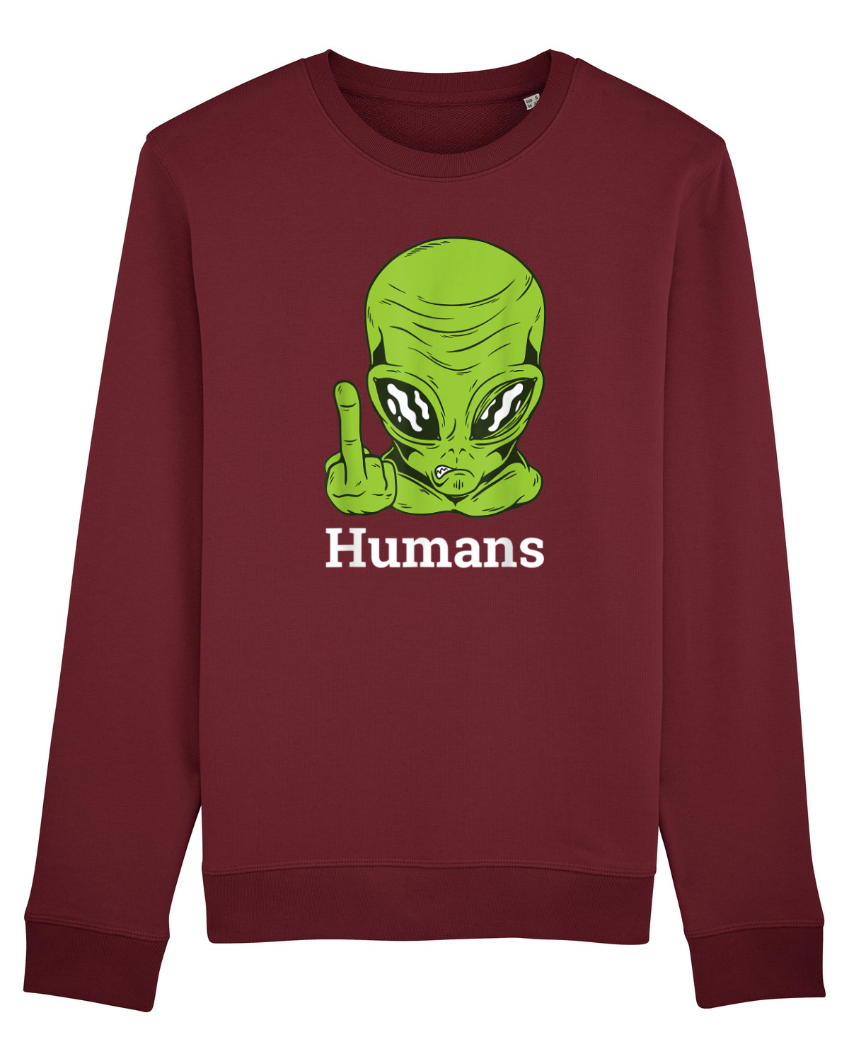 Bluză mânecă lungă Unisex Rise Burgundy