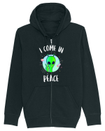 I Come In Peace Funny Alien Rave Hanorac cu fermoar Unisex Connector