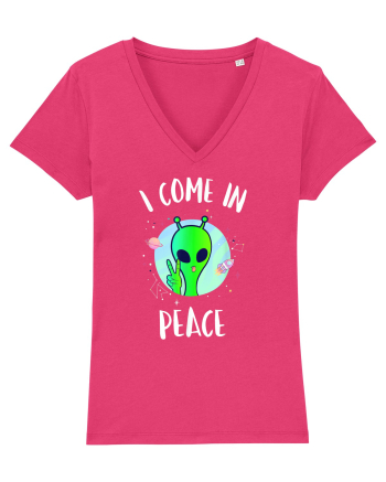I Come In Peace Funny Alien Rave Raspberry