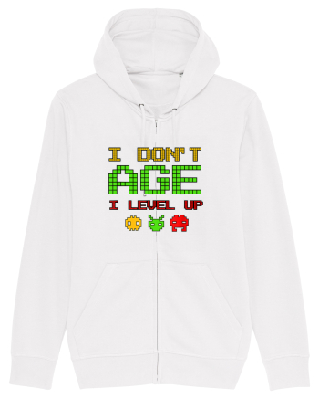 I Don't Age I Level Up Old Gamer White