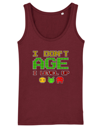 I Don't Age I Level Up Old Gamer Burgundy