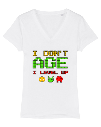 I Don't Age I Level Up Old Gamer White