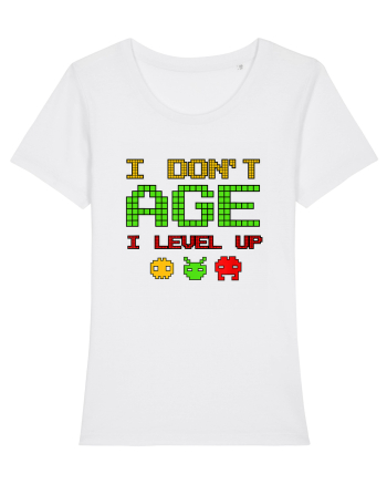 I Don't Age I Level Up Old Gamer White