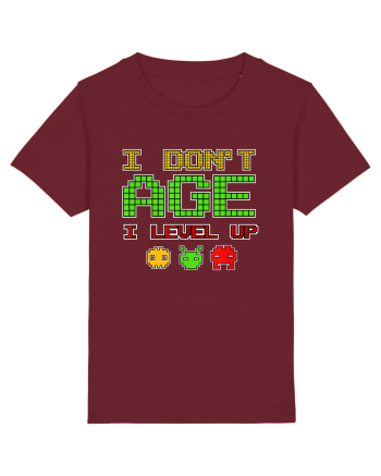 I Don't Age I Level Up Old Gamer Burgundy