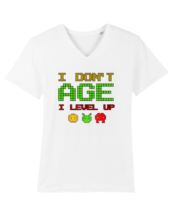 I Don't Age I Level Up Old Gamer White
