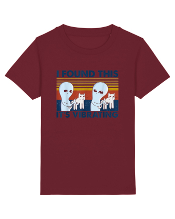I Found This It's Vibrating Alien Vintage Burgundy