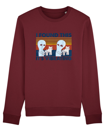 I Found This It's Vibrating Alien Vintage Burgundy