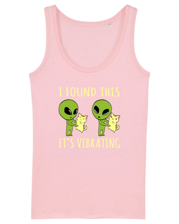 I Found This It's Vibrating Funny Alien Cat Cotton Pink
