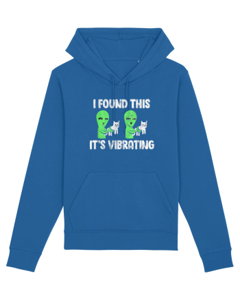 I Found This It's Vibrating Funny Cat Alien Royal Blue
