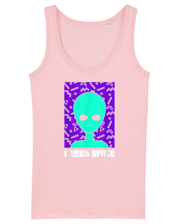 I Need Space Funny Alien Cotton Pink