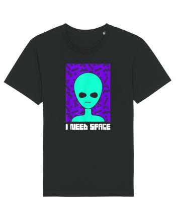 I Need Space Funny Alien Black