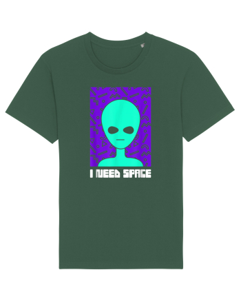 I Need Space Funny Alien Bottle Green