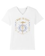 I Want To Leave Funny Alien UFO Tricou mânecă scurtă guler V Bărbat Presenter