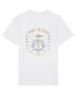 I Want To Leave Funny Alien UFO Tricou mânecă scurtă Unisex Rocker