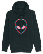 Inspired Alien Glitch Hipster Hanorac cu fermoar Unisex Connector