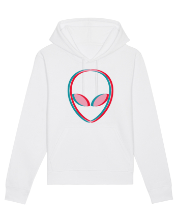 Inspired Alien Glitch Hipster White