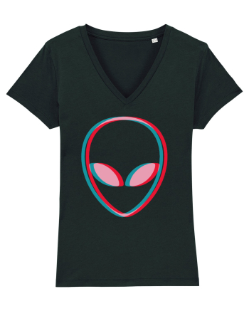 Inspired Alien Glitch Hipster Black