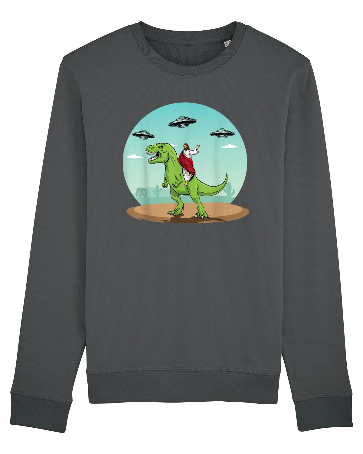 Bluză mânecă lungă Unisex Rise Anthracite