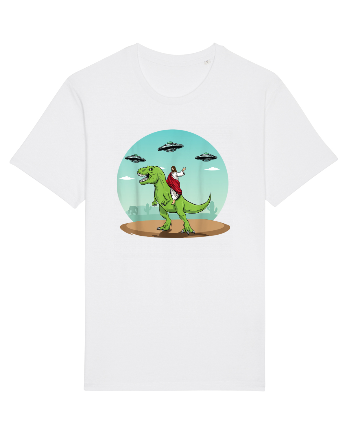 Tricou mânecă scurtă Unisex Rocker White