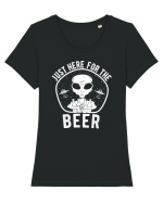 Just Here For The Beer Tricou mânecă scurtă guler larg fitted Damă Expresser