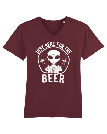 Just Here For The Beer Burgundy