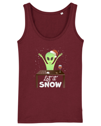 Let It Snow Cool White Burgundy