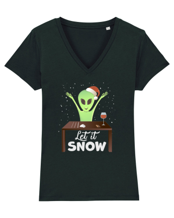 Let It Snow Cool White Black