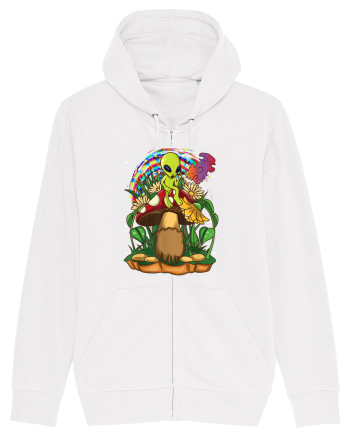 Magic Mushroom Alien Trippy Shroom White